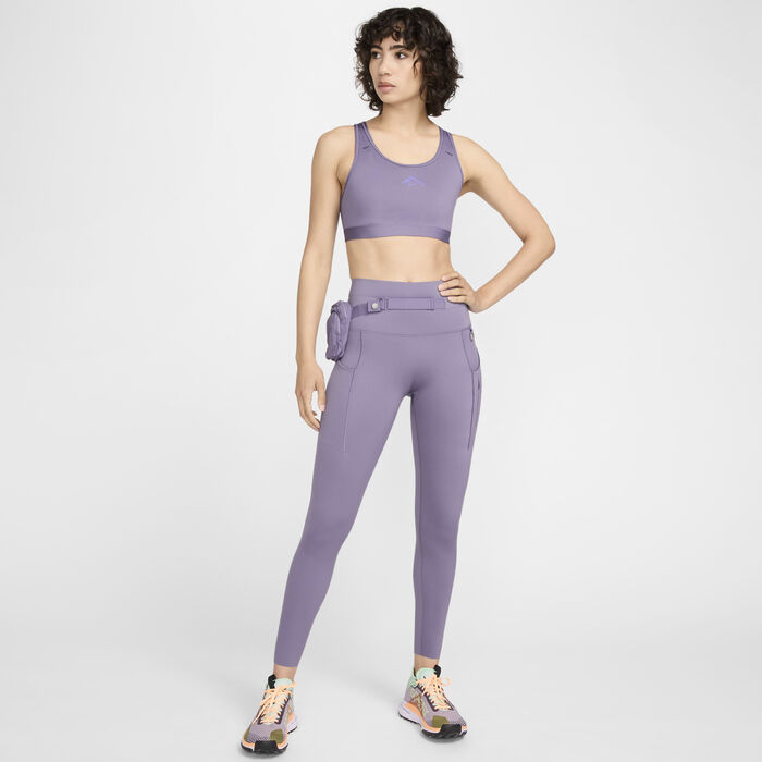 Nike Women's Trail Go 7/8 Running Leggings Purple Nike Women's Trail Go 7/8 Running Leggings Purple image number 0