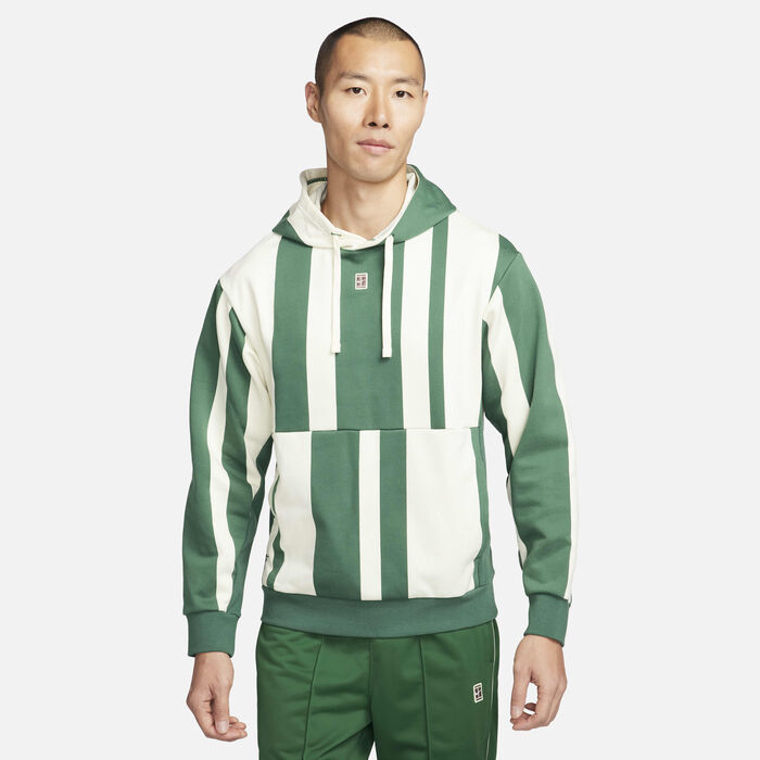 Nike Men's Court Heritage Dri-FIT Fleece Tennis Hoodie Green Nike Men's Court Heritage Dri-FIT Fleece Tennis Hoodie Green image number 0