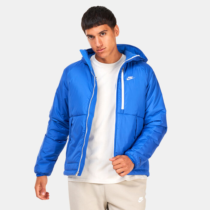 Nike Men's Sportswear Therma-FIT Legacy Hooded Jacket Blue image number 0