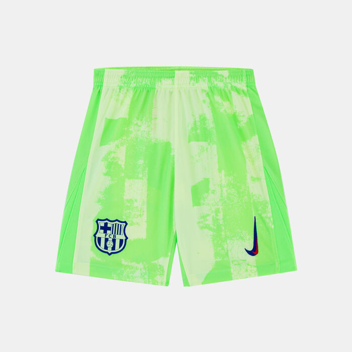 Nike Kids' FC Barcelona 24/25 Stadium Third Replica Football Shorts Green image number 0