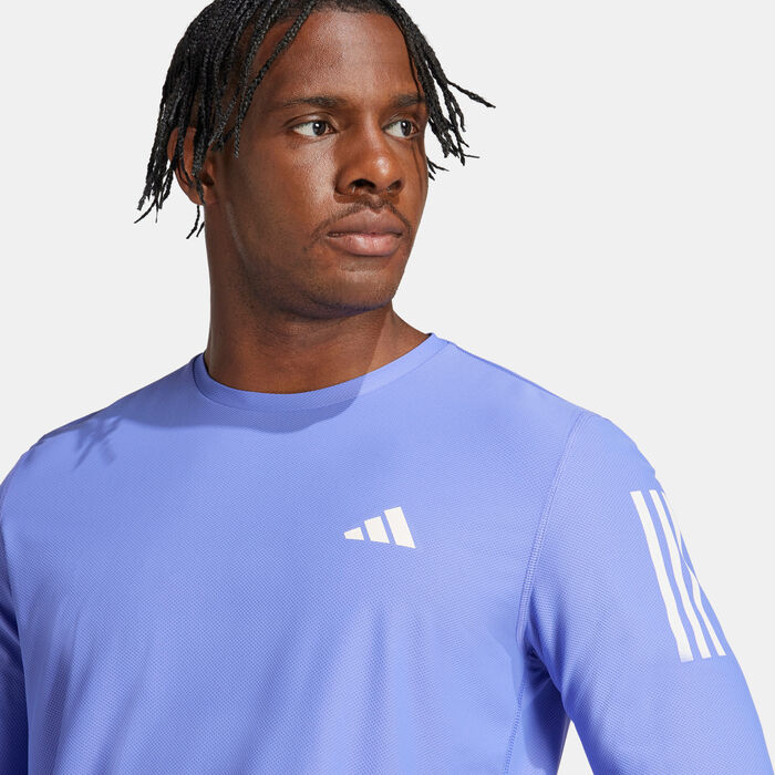 adidas Men's Own the Run Top Blue adidas Men's Own the Run Top Blue image number 3