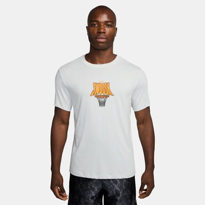 Nike Men's Dri-FIT Basketball T-Shirt White Nike Men's Dri-FIT Basketball T-Shirt White