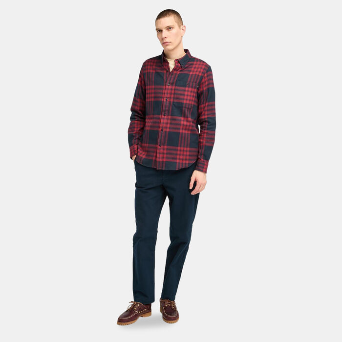 Timberland Men's Flannel Check Shirt Blue Timberland Men's Flannel Check Shirt Blue image number 2