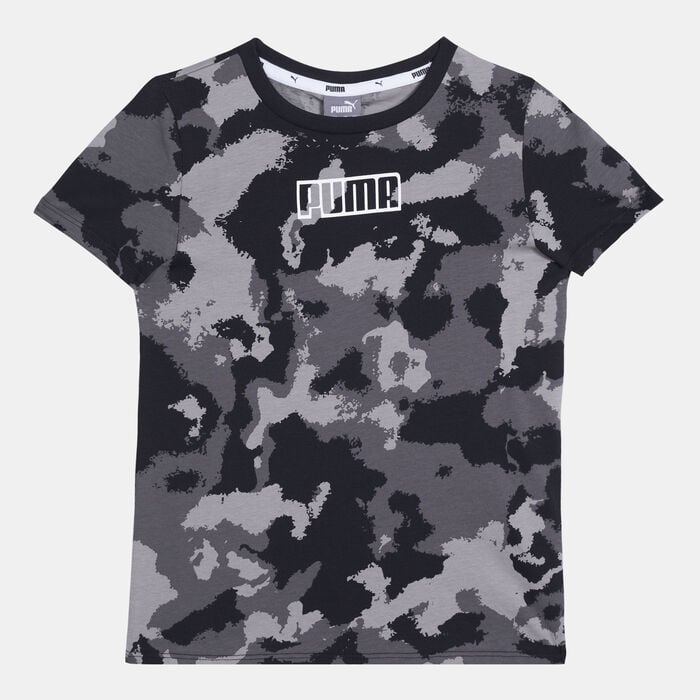 PUMA Kids' Alpha Allover Print T-Shirt Pink PUMA Kids' Alpha Allover Print T-Shirt Pink image number 0