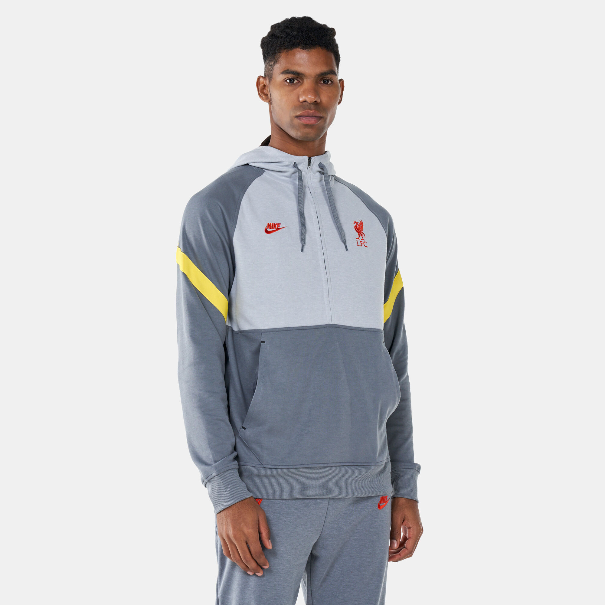 Men s Liverpool F.C. 1 2 Zip Fleece Football Hoodie