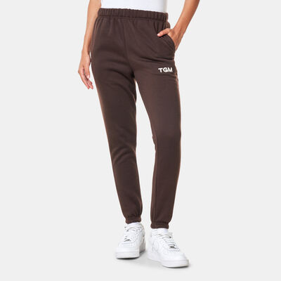 The Giving Movement Women's Logo Sweatpants Brown The Giving Movement Women's Logo Sweatpants Brown