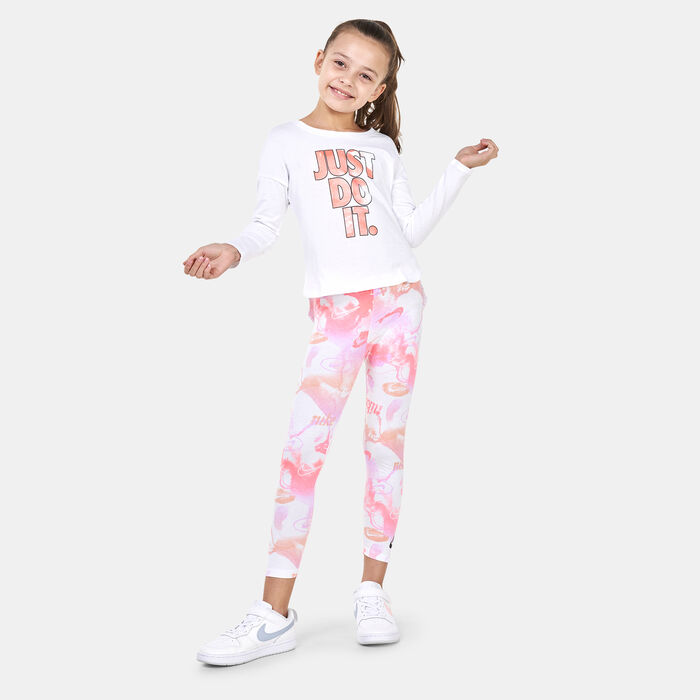 Nike Kids' Summer Daze Tunic And Leggings Set (Young Kids) Pink image number 2