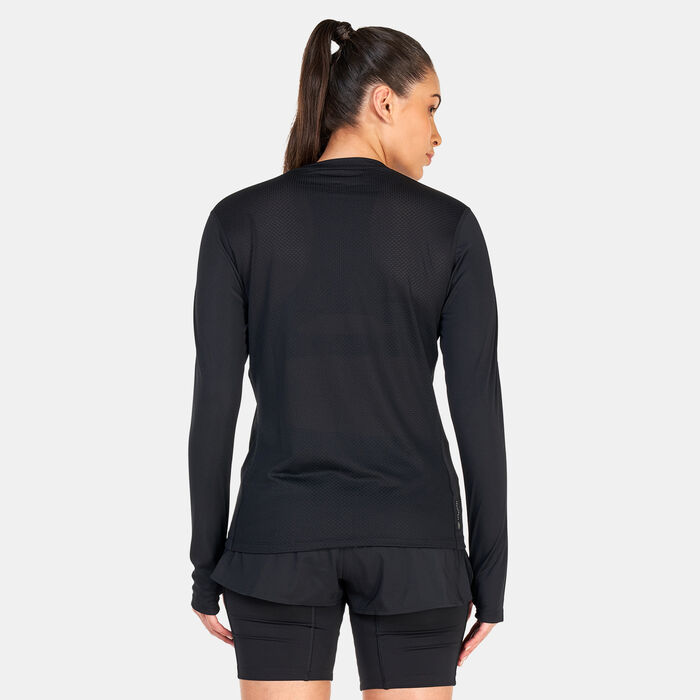 adidas Women's Own the Run Long Sleeve T-Shirt Black adidas Women's Own the Run Long Sleeve T-Shirt Black image number 1
