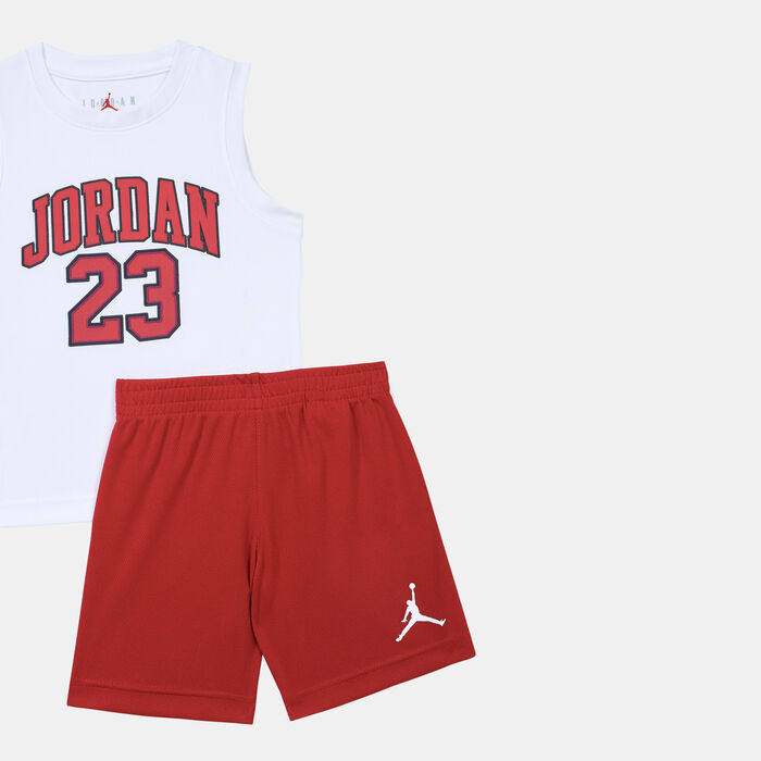 Jordan Kids' 23 2-Piece Jersey Set Red Jordan Kids' 23 2-Piece Jersey Set Red image number 1