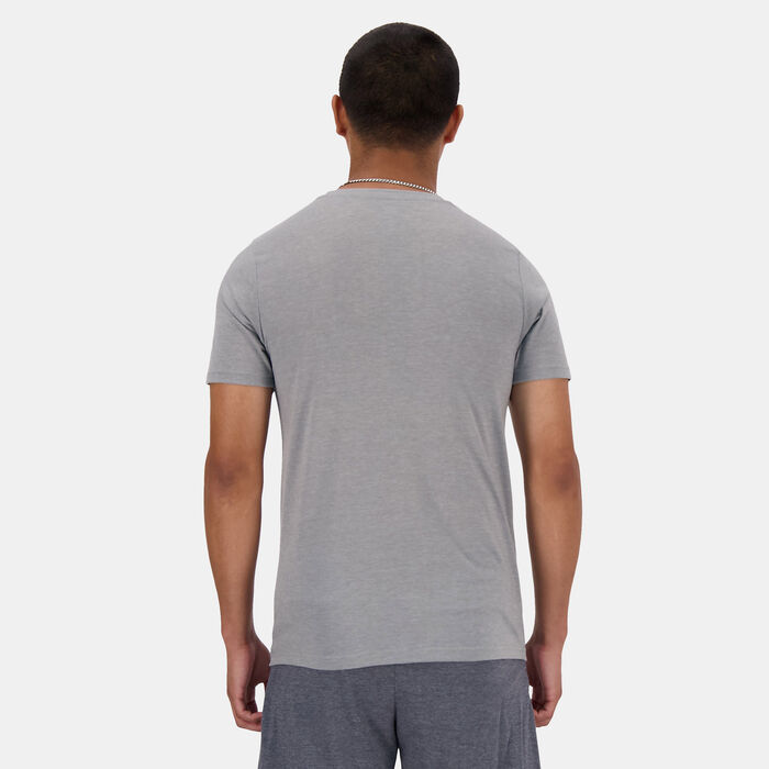 New Balance Men's Sport Essentials Heathertech Running T-Shirt Green image number 1