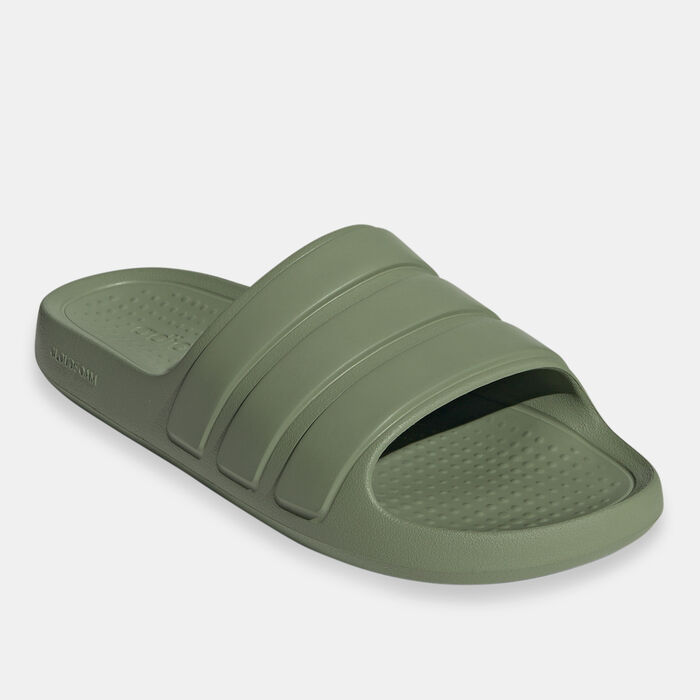 adidas Adilette Flow Slides Green adidas Adilette Flow Slides Green image number 1