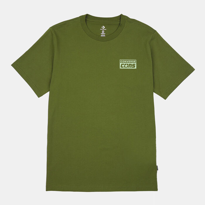 Converse Men's CONS Graphic T-Shirt Green Converse Men's CONS Graphic T-Shirt Green image number 0