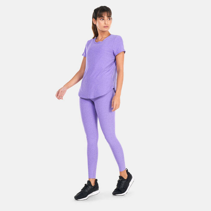 BEYOND YOGA Women's Featherweight On The Down Low T-Shirt Purple BEYOND YOGA Women's Featherweight On The Down Low T-Shirt Purple image number 2