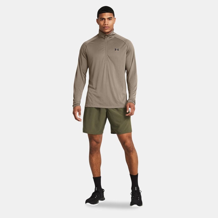 Under Armour Men's Tech Woven Wordmark Training Shorts Green Under Armour Men's Tech Woven Wordmark Training Shorts Green image number 2
