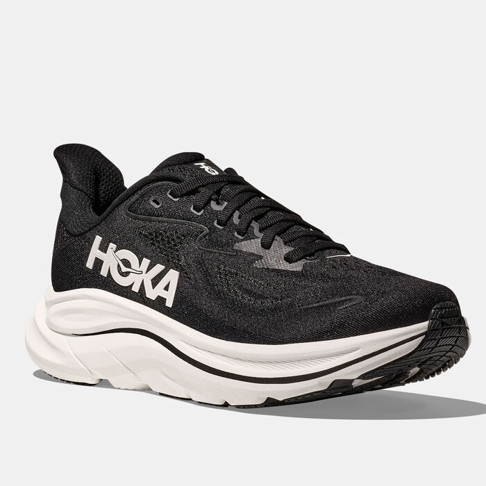 HOKA Men's Clifton 10 Wide Running Shoes Black HOKA Men's Clifton 10 Wide Running Shoes Black image number 1