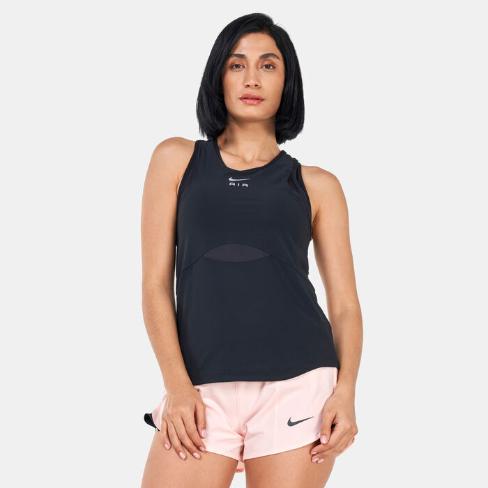 Nike Women's Air Dri-FIT Running Tank Top Black Nike Women's Air Dri-FIT Running Tank Top Black image number 0