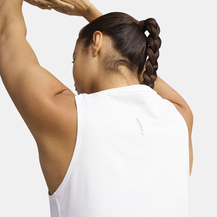 PUMA Women's VELOCITY Running Tank Top White PUMA Women's VELOCITY Running Tank Top White image number 4