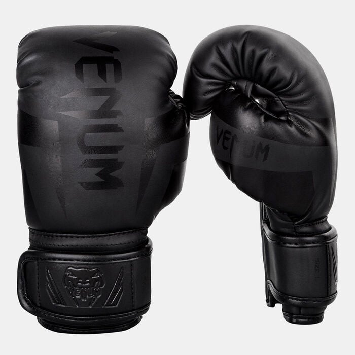 Venum Kids' Elite Boxing Gloves Black Venum Kids' Elite Boxing Gloves Black image number 1