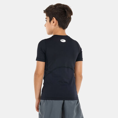 Under Armour Kids' HeatGear® Armour T-Shirt Black Under Armour Kids' HeatGear® Armour T-Shirt Black
