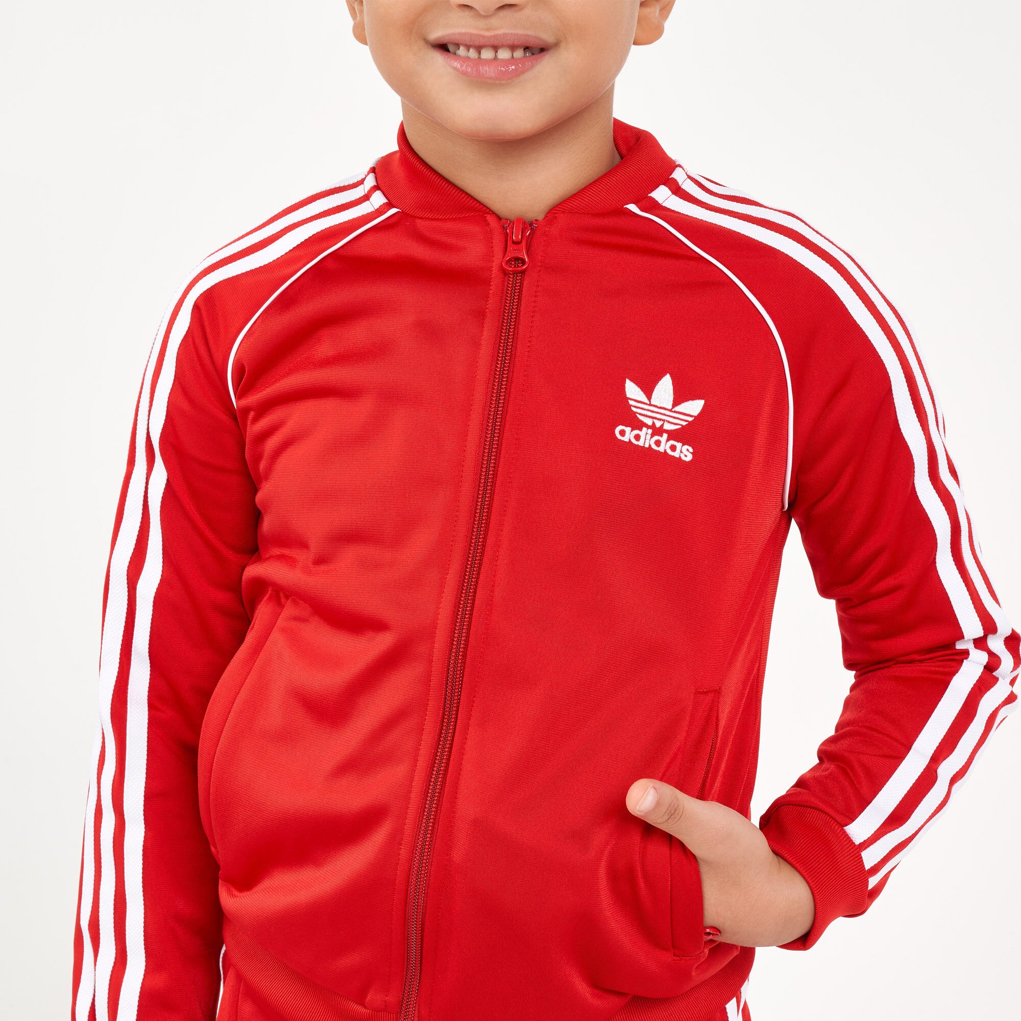 Adidas superstar track jacket kids clearance