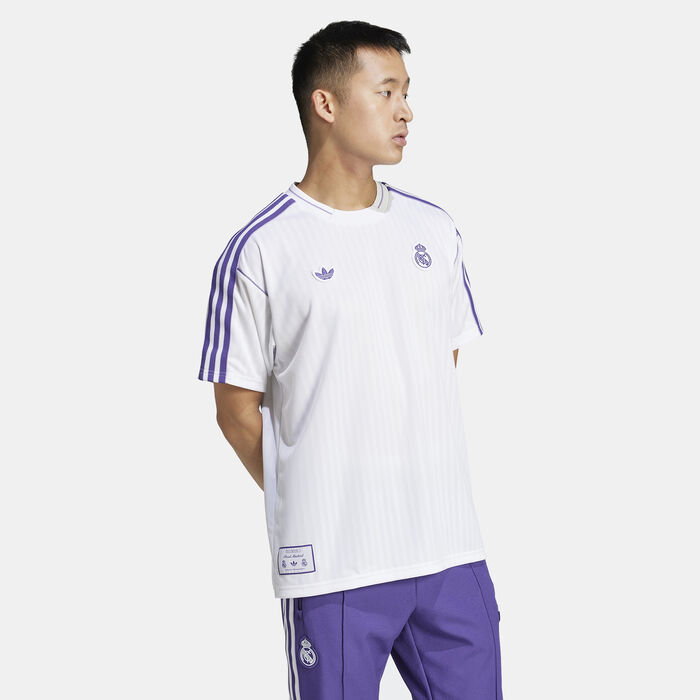 adidas Real Madrid Terrace Icons Jersey Top White adidas Real Madrid Terrace Icons Jersey Top White image number 2