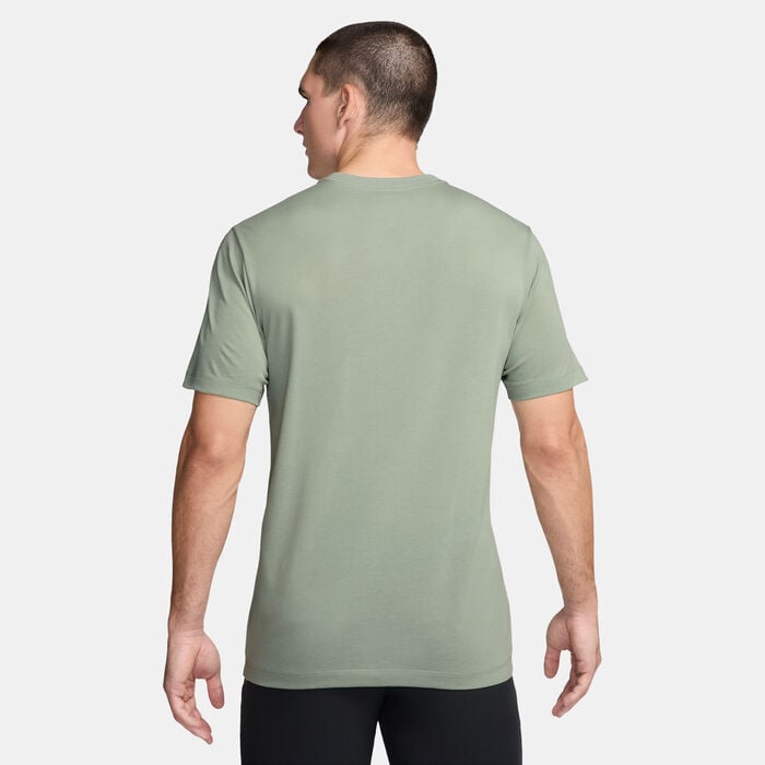 Nike Men's Dri-FIT Running T-Shirt Green Nike Men's Dri-FIT Running T-Shirt Green image number 1