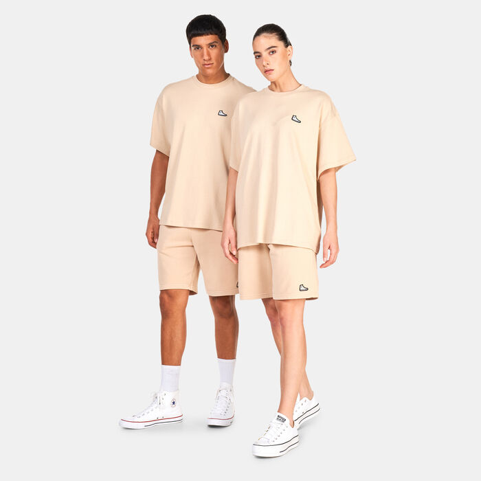 Converse Sneaker Patch Shorts Beige Converse Sneaker Patch Shorts Beige image number 2