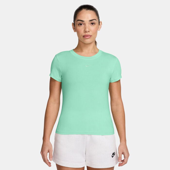 Nike Women's Sportswear Chill Knit T-Shirt Green Nike Women's Sportswear Chill Knit T-Shirt Green image number 0