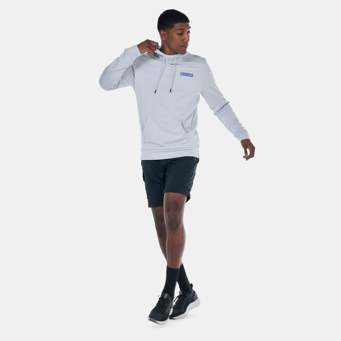 Under Armour Men's Armour Fleece Graphic Hoodie Grey Under Armour Men's Armour Fleece Graphic Hoodie Grey image number 2