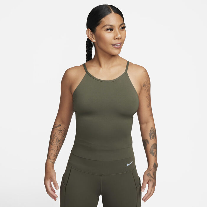Nike Women's Zenvy Dri-FIT Tank Top Green image number 0