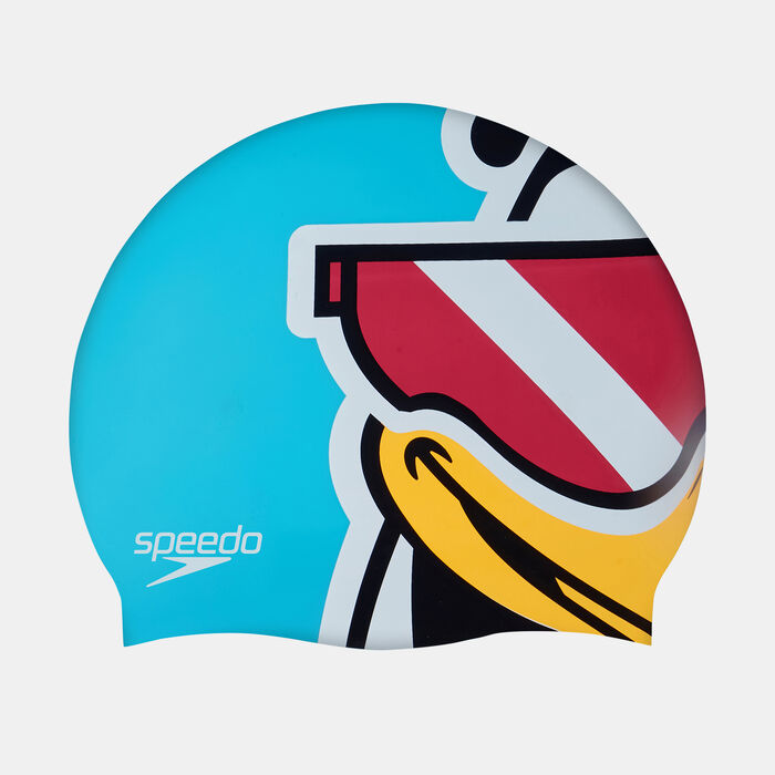 Speedo Kids' Printed Swimming Cap Blue Speedo Kids' Printed Swimming Cap Blue image number 0