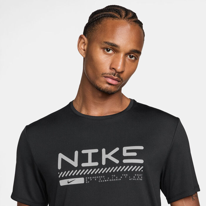 Nike Men's Miler Winterized Running Top Black Nike Men's Miler Winterized Running Top Black image number 2