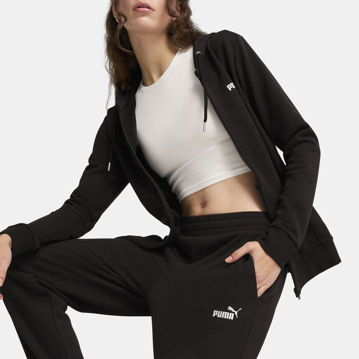 PUMA Women's Metallic Graphic Tracksuit Black PUMA Women's Metallic Graphic Tracksuit Black image number 4