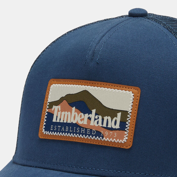 Timberland Mountain Patch Trucker Cap Blue Timberland Mountain Patch Trucker Cap Blue image number 2