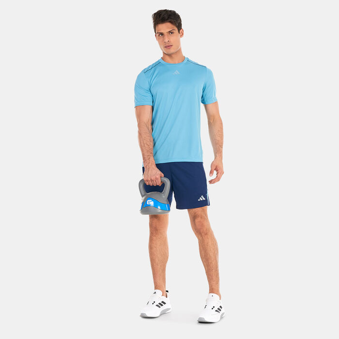 adidas Men's Workout Base T-Shirt Blue adidas Men's Workout Base T-Shirt Blue image number 2