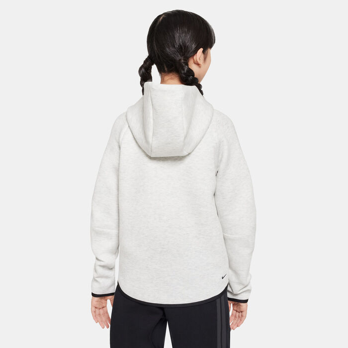Nike Kids' Sportswear Tech Fleece Hoodie White Nike Kids' Sportswear Tech Fleece Hoodie White image number 1