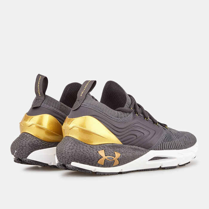 Under Armour Men's UA HOVR™ Phantom 2 IntelliKnit Metallic Running Shoe Grey Under Armour Men's UA HOVR™ Phantom 2 IntelliKnit Metallic Running Shoe Grey image number 2