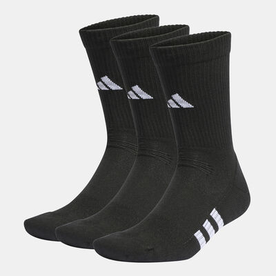 adidas Men's Performance Cushioned Crew Socks (3 Pack) Black adidas Men's Performance Cushioned Crew Socks (3 Pack) Black