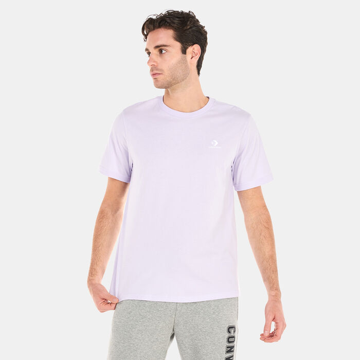 Converse Men's Go-To Embroidered Star Chevron T-Shirt Purple Converse Men's Go-To Embroidered Star Chevron T-Shirt Purple image number 0