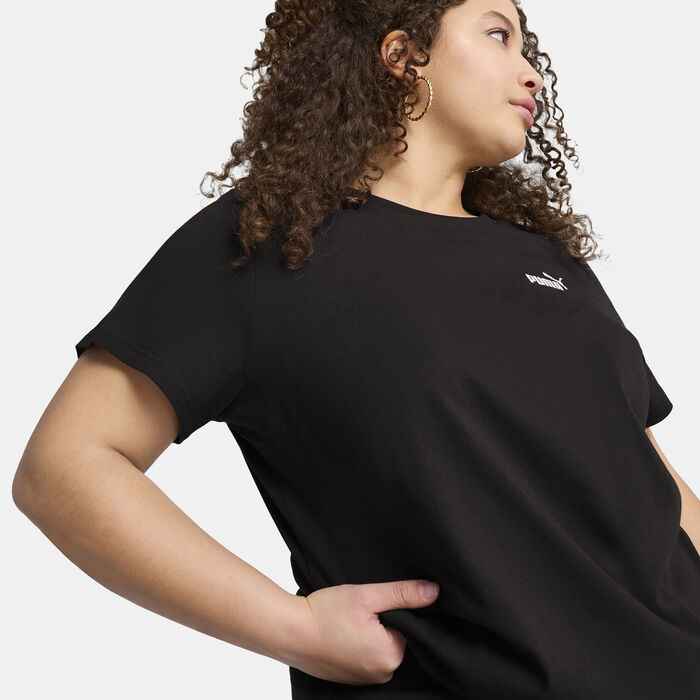 PUMA Women's Essentials No. 1 Logo T-Shirt Black image number 3