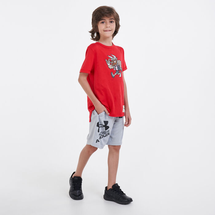 Under Armour Kids' UA Prototype 2.0 Logo Shorts Grey Under Armour Kids' UA Prototype 2.0 Logo Shorts Grey image number 2