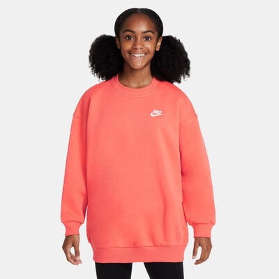 Nike Kids' Sportswear Club Fleece Sweatshirt Peach Nike Kids' Sportswear Club Fleece Sweatshirt Peach