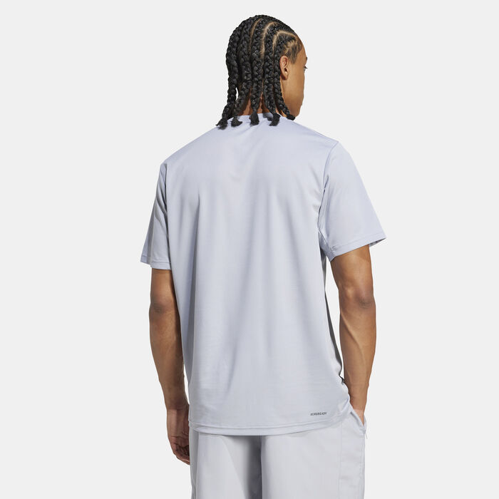 adidas Men's Training Essentials Training T-Shirt Grey adidas Men's Training Essentials Training T-Shirt Grey image number 1