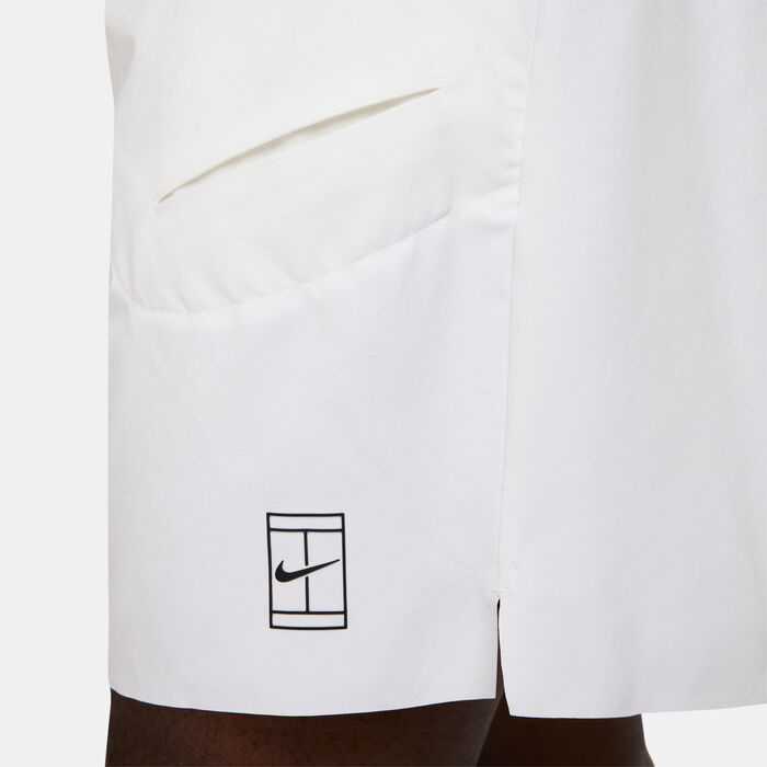 Nike Men's Court Advantage Dri-FIT Tennis Shorts White image number 5