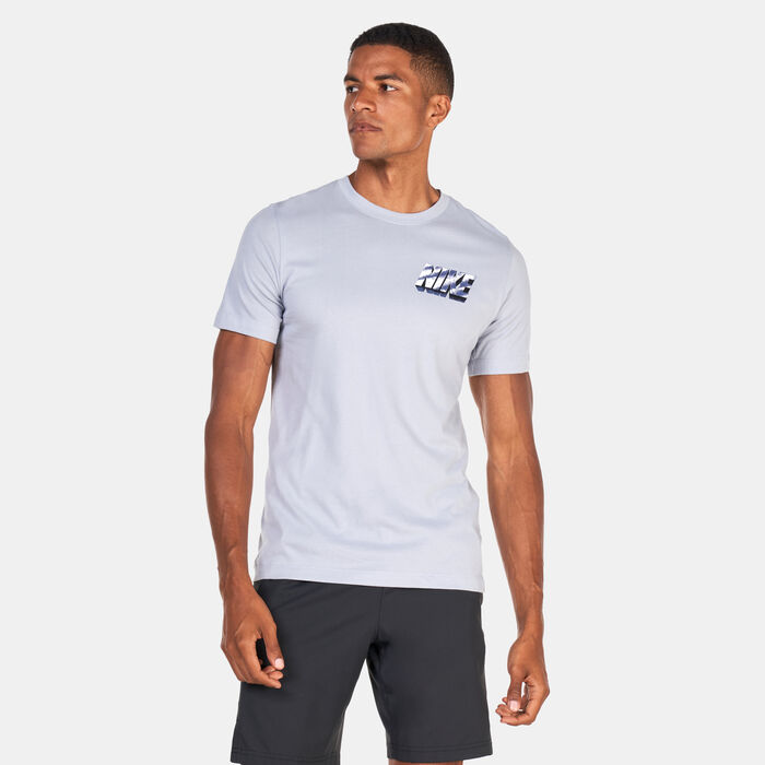 Nike Men's Dri-FIT Training T-Shirt Grey Nike Men's Dri-FIT Training T-Shirt Grey image number 0