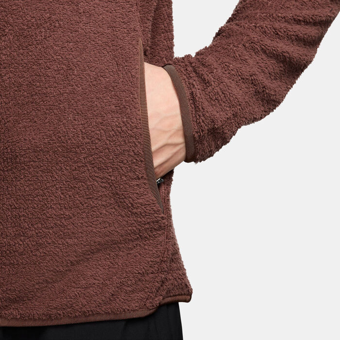 Nike Men's Trail Dri-FIT Fleece Running Jacket Brown Nike Men's Trail Dri-FIT Fleece Running Jacket Brown image number 2