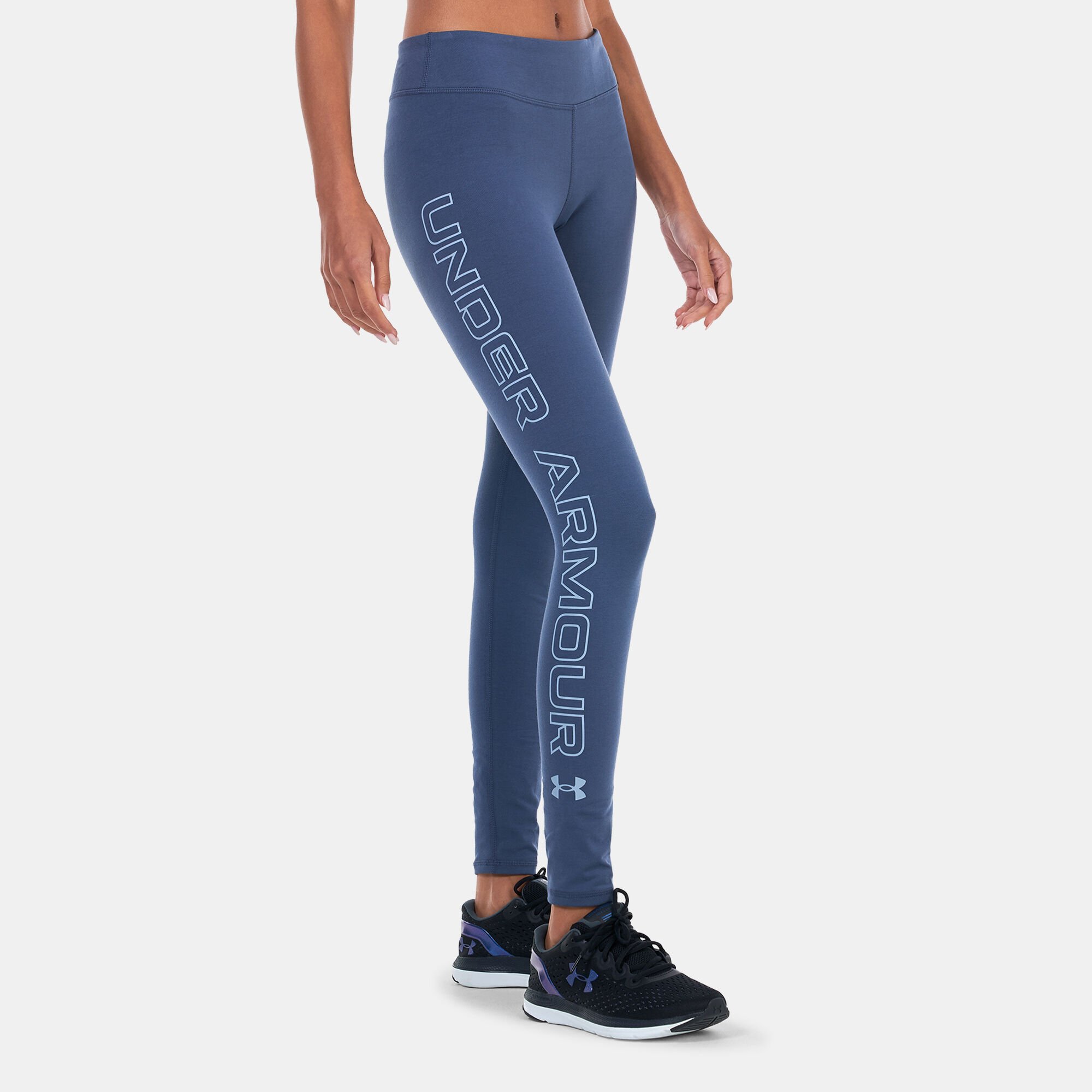 Navy blue under armour leggings hot sale