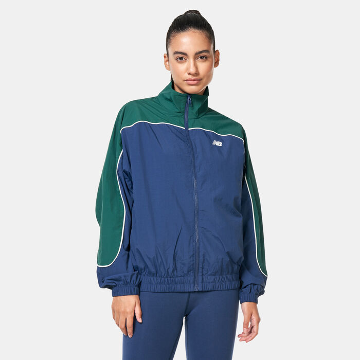 New Balance Women's Sportswears Greatest Hits Jacket Blue New Balance Women's Sportswears Greatest Hits Jacket Blue image number 0