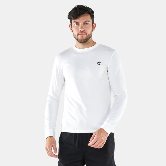 Timberland Men's Dunstan River Long Sleeve T-Shirt White image number 0