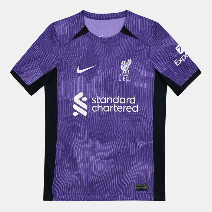 Nike Kids' Dri-FIT Liverpool F.C. Stadium 3rd Football Jersey - 2023/24 (Older Kids) Purple image number 0